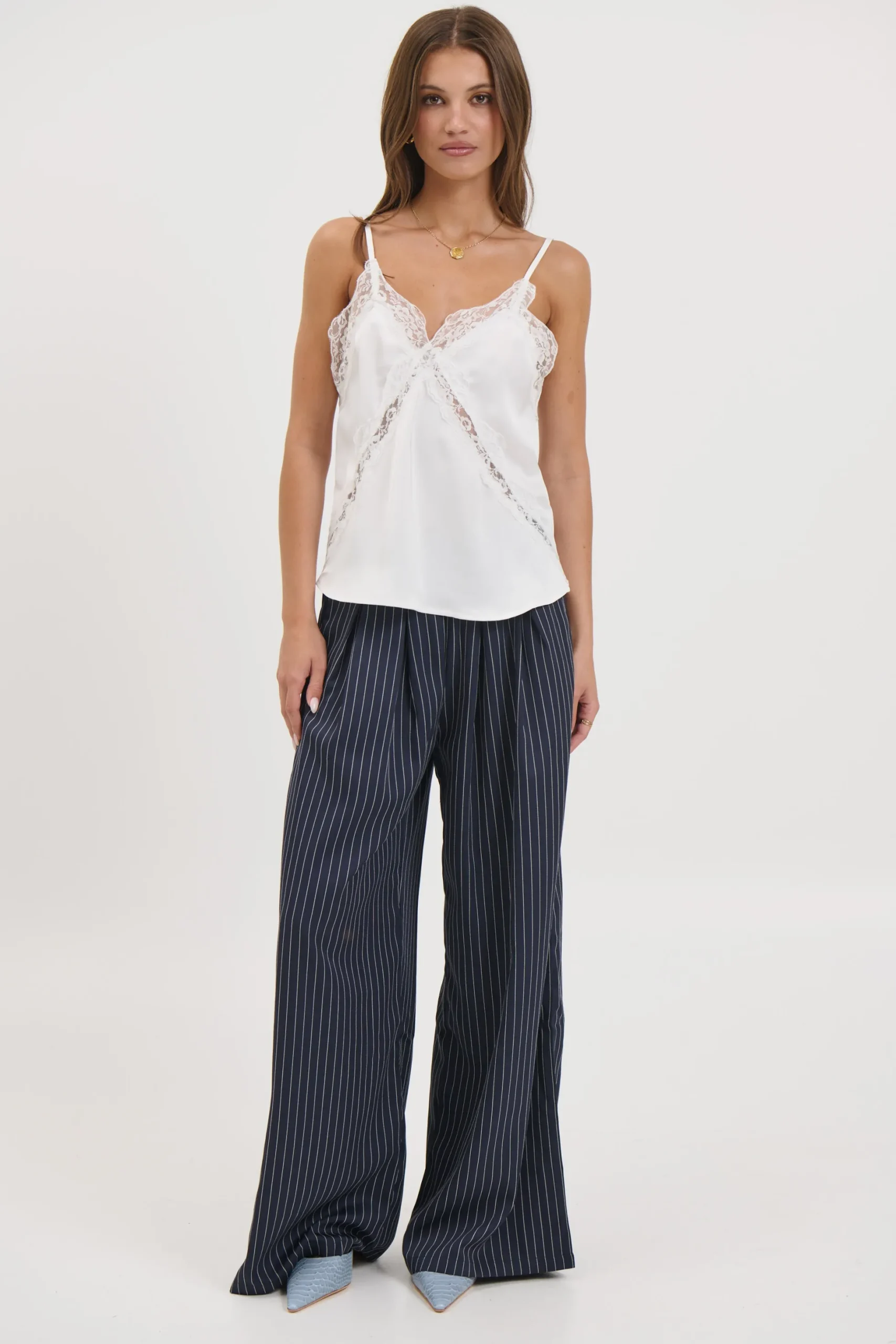Matilda Lace Cami White