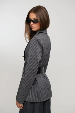 Maya Blazer Dark Grey