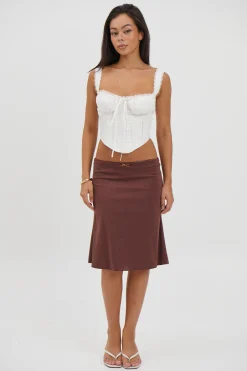 Nassia Skirt Chocolate