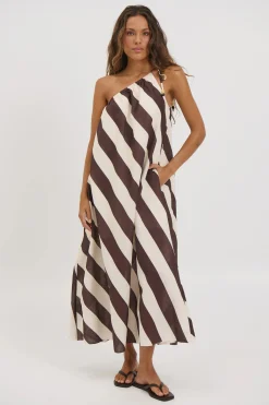 Neve Midi Dress Mocha