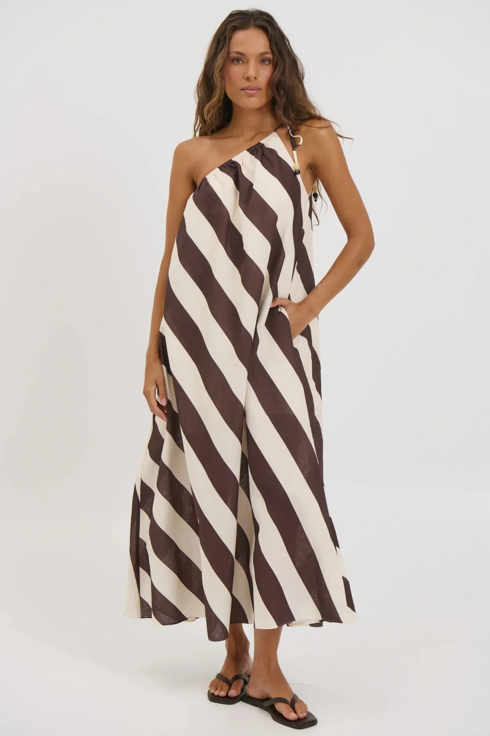 Neve Midi Dress Mocha