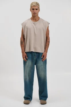 NTH Crop Box Tank Stone