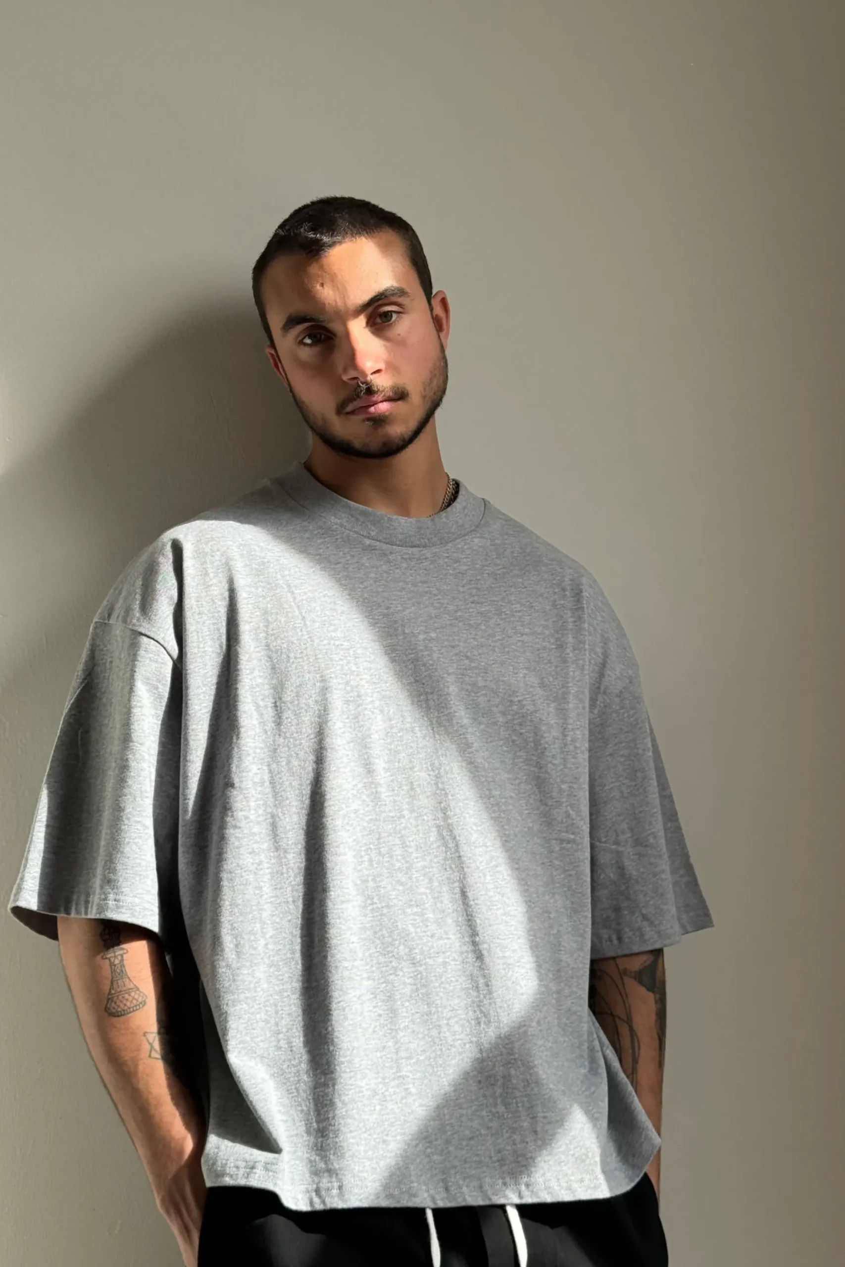 NTH Crop Box Tee Grey