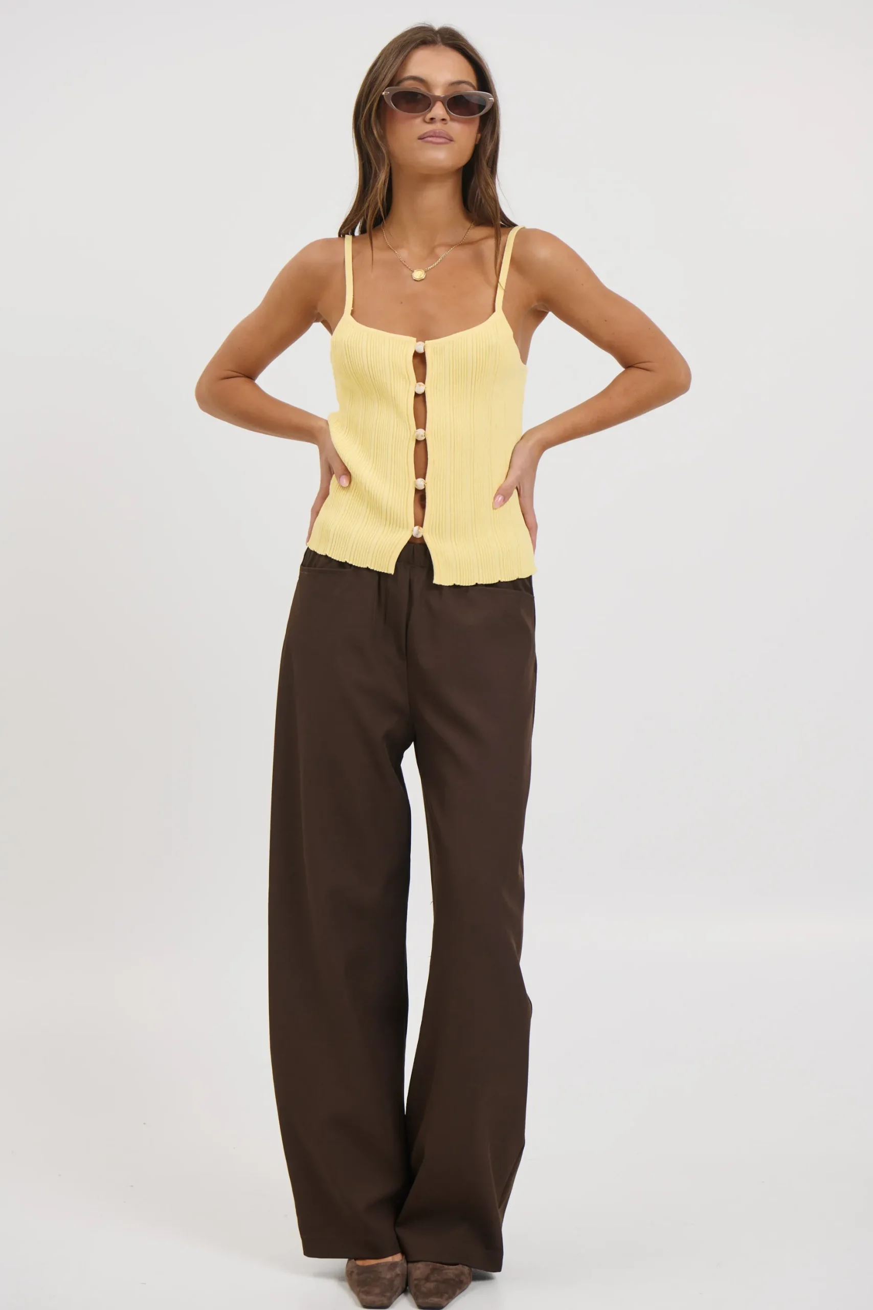 Odessa Knit Tank Top Pollen