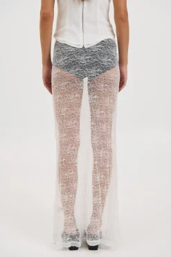 Olivia Lace Skirt White