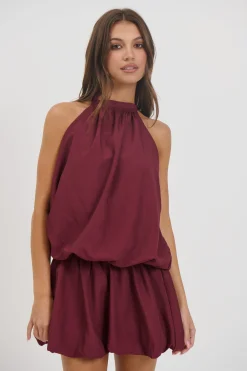 Paris Mini Dress Berry