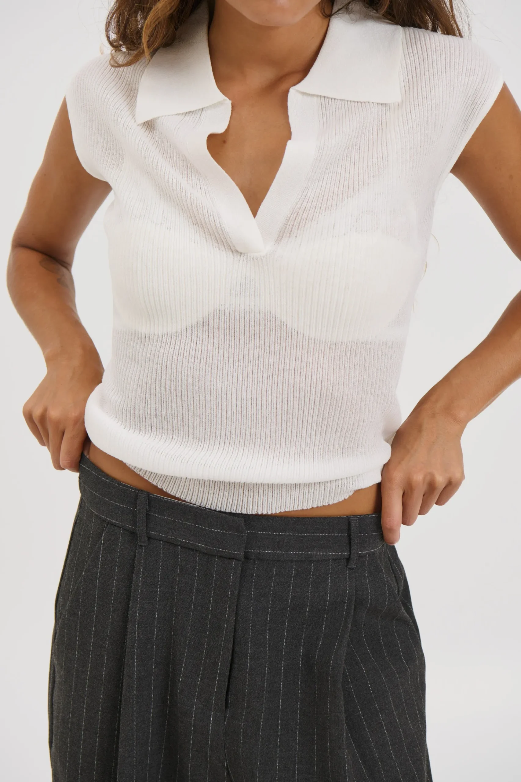 Parisa Top White