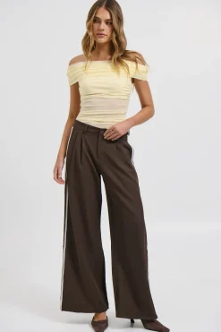 Penny Mesh Bodysuit Lemon