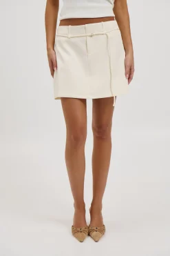 Piper Mini Skirt Cream