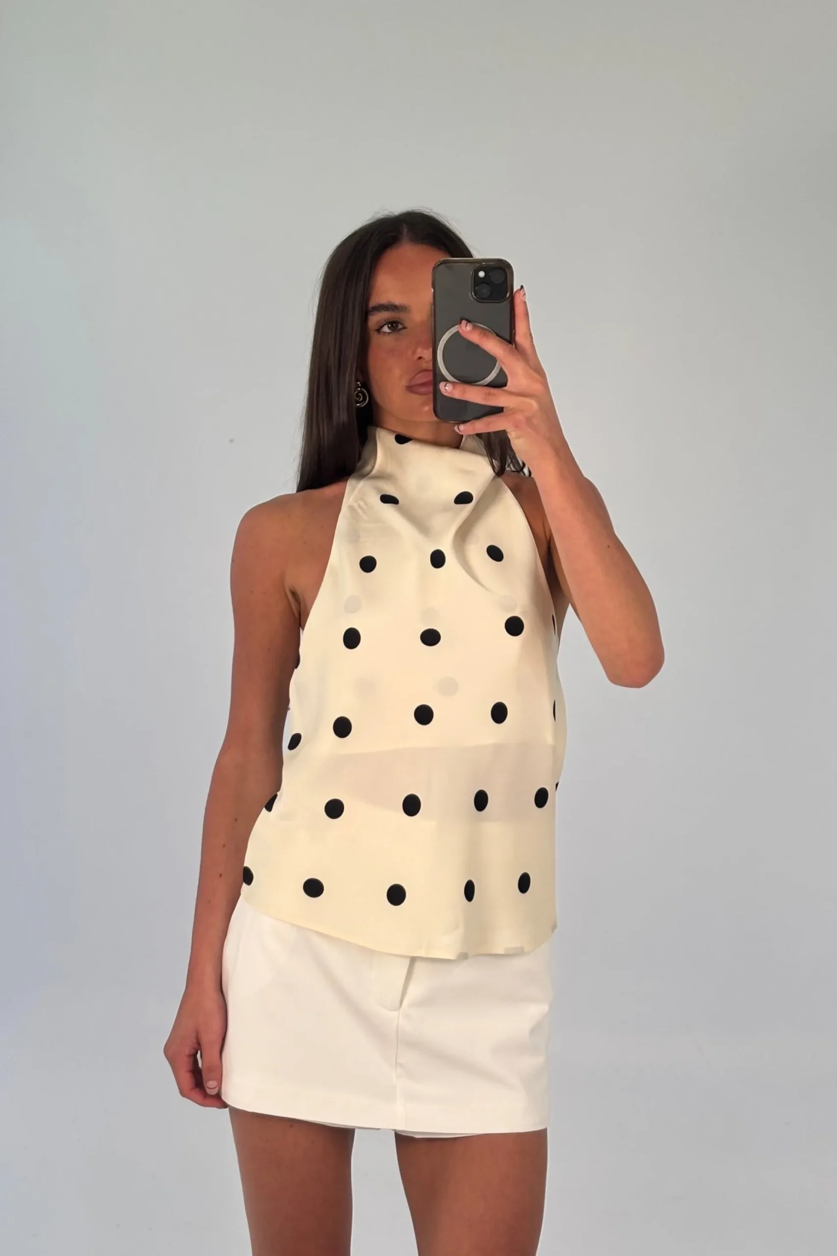 Pippa Mini Skirt White
