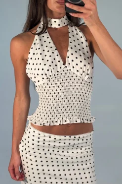 Poppy Top White