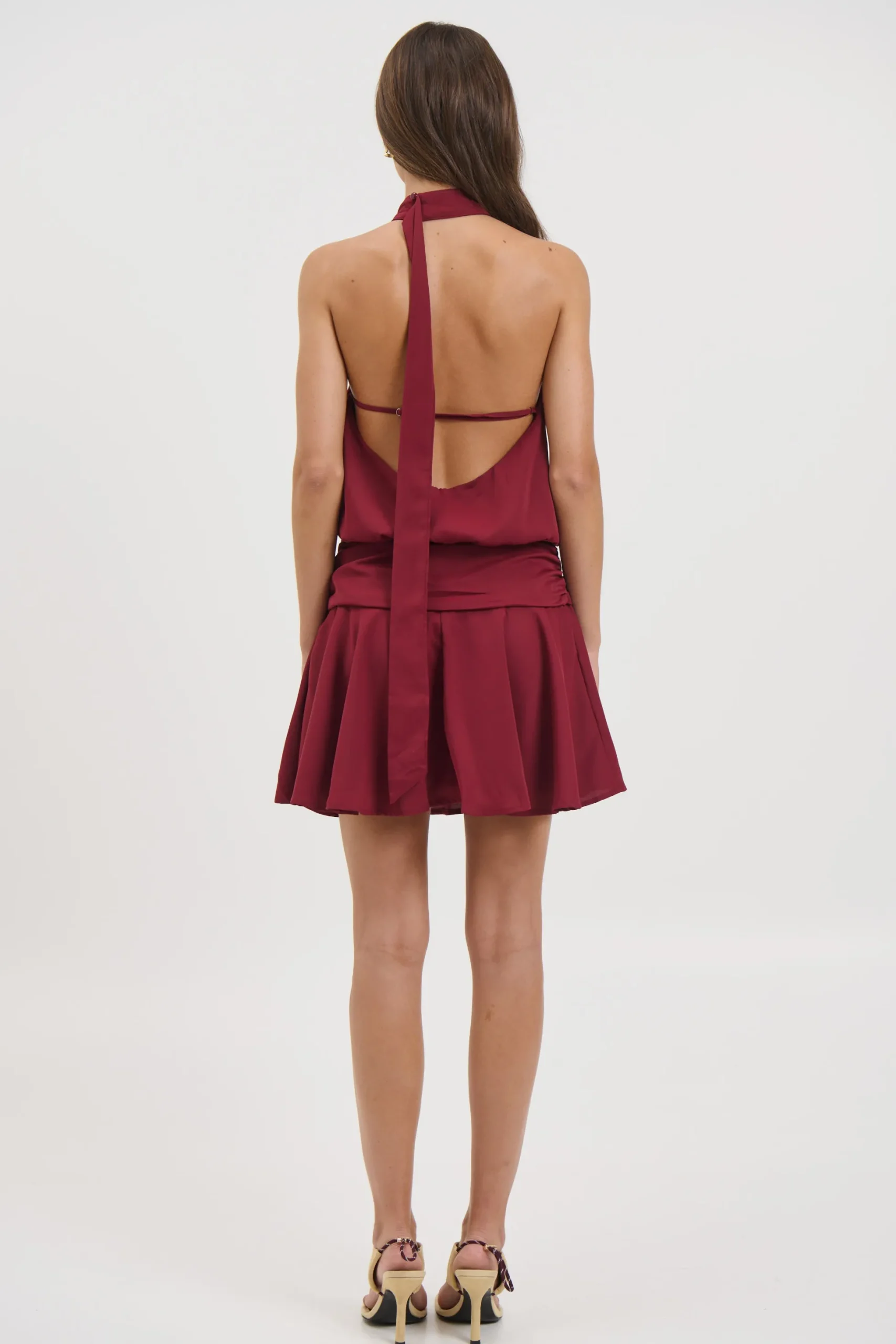 Renae Mini Dress Wine
