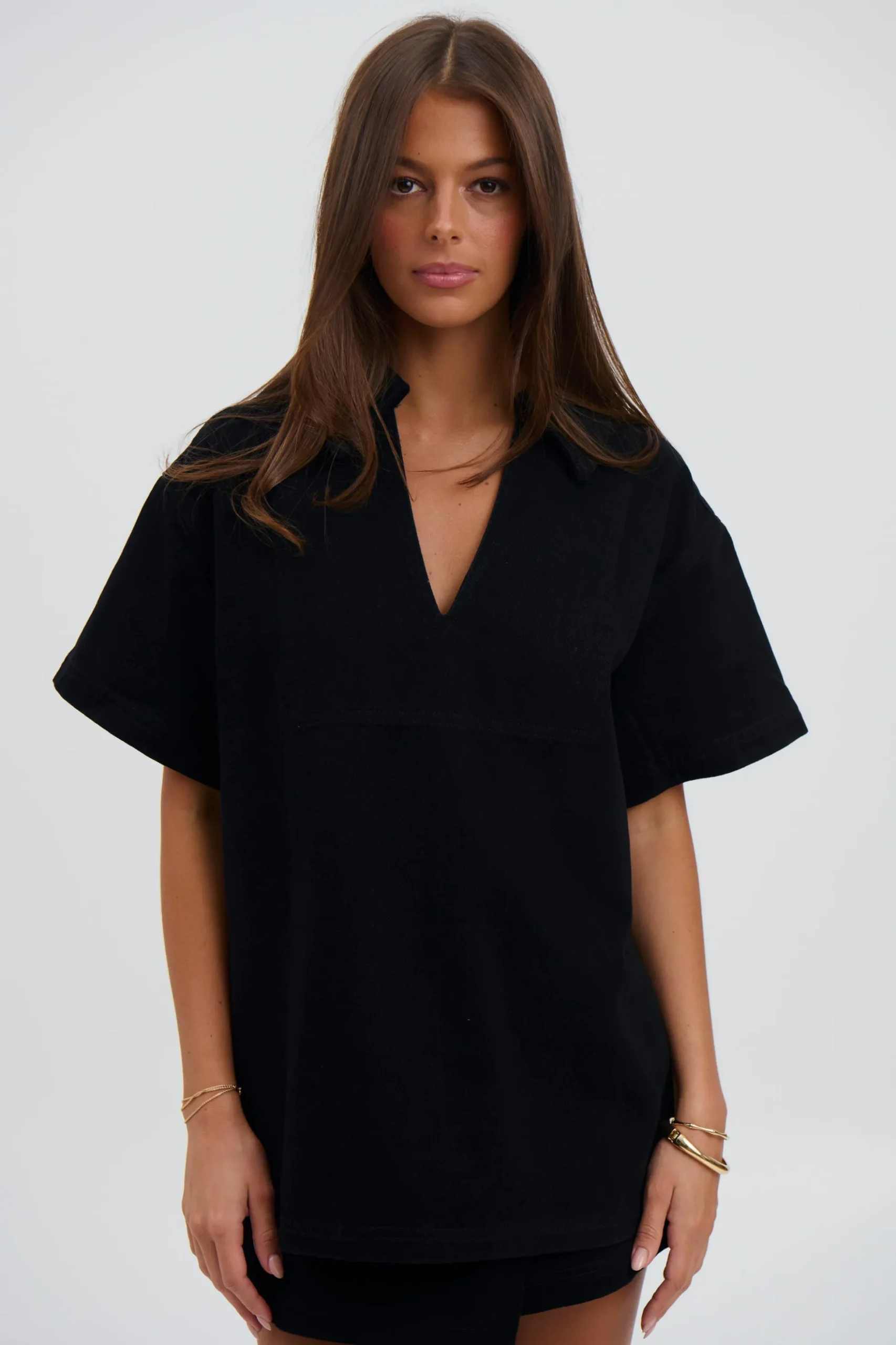 Rosemary Denim Shirt Washed Black