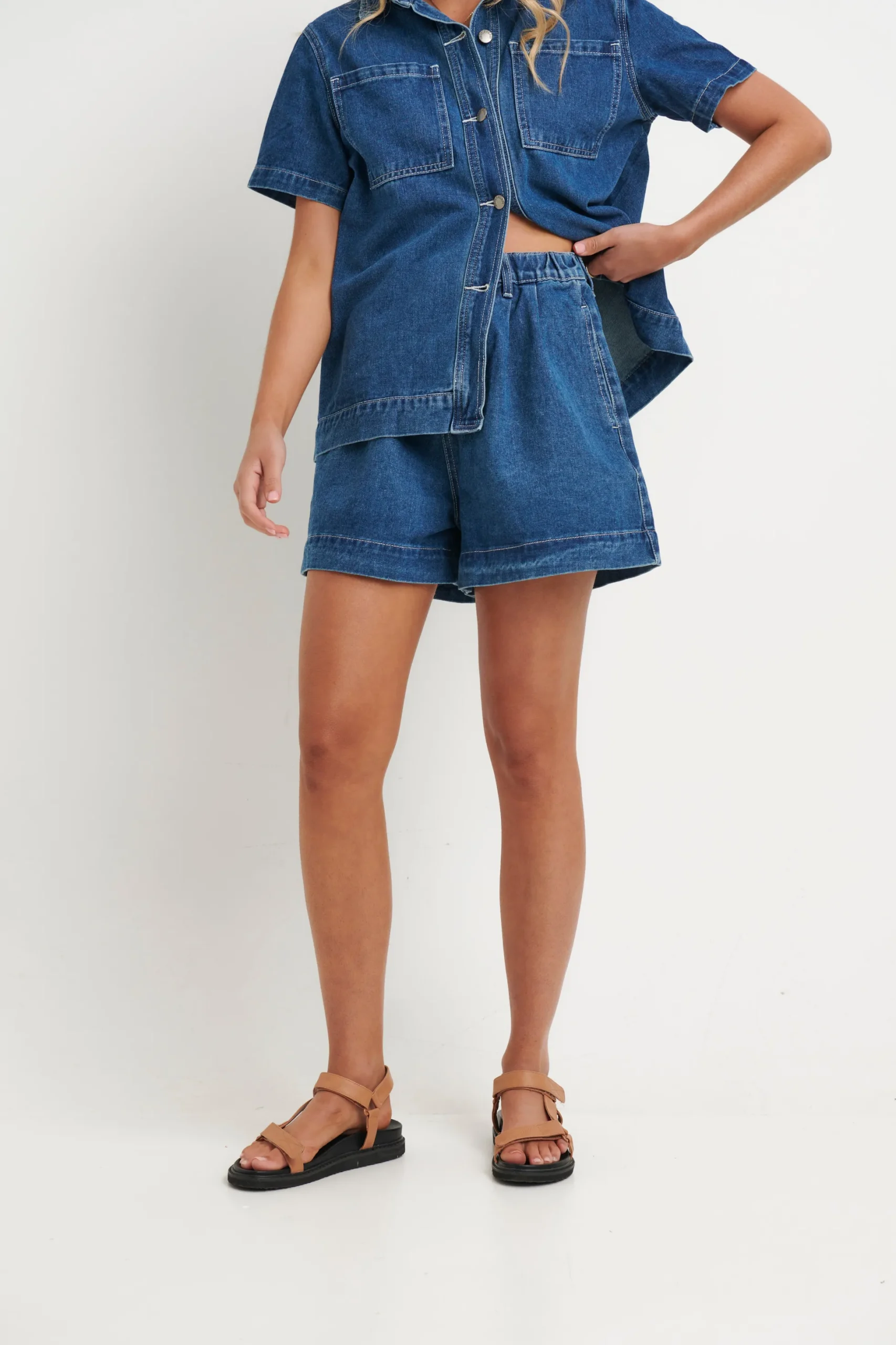 Sally Short Dark Blue
