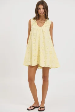Samira Mini Dress Lemon