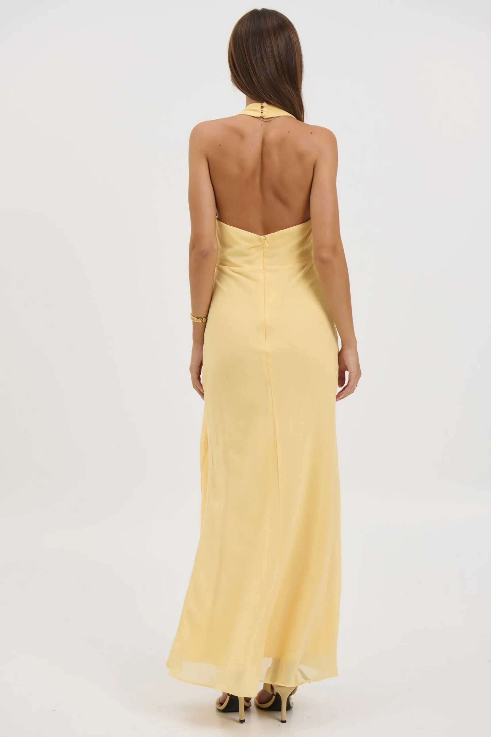 Sarena Midi Dress Lemon