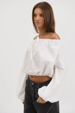 Sarsha Long Sleeve White