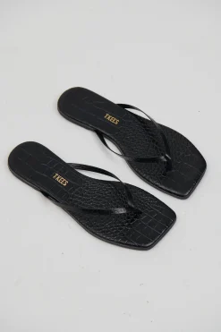 Square Toe Lily Sable Croc