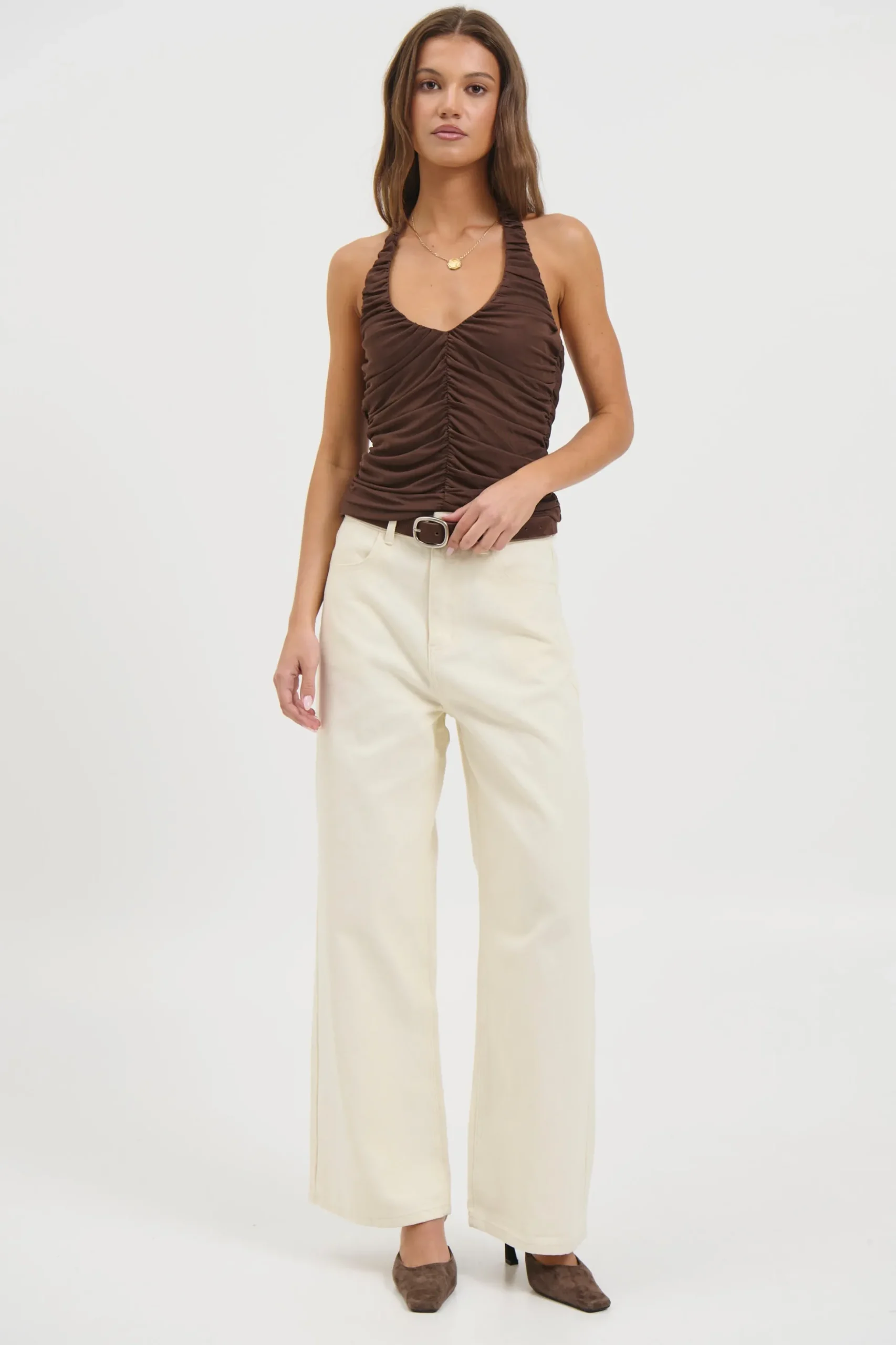 Starla Halter Top Choc