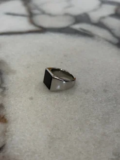 Statement Signet Ring Silver