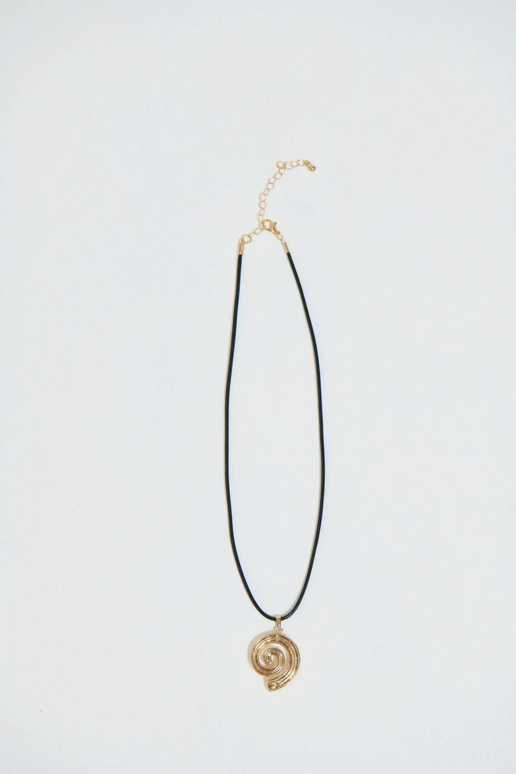 Swirl Necklace Gold Plated