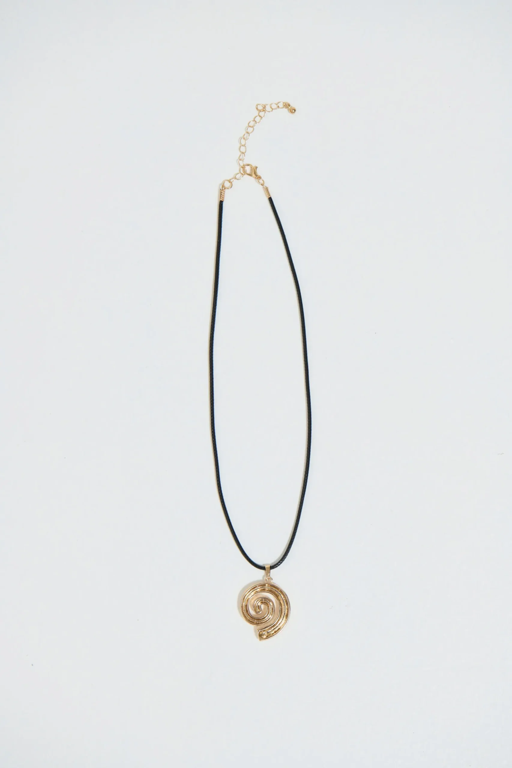 Swirl Necklace Gold Plated