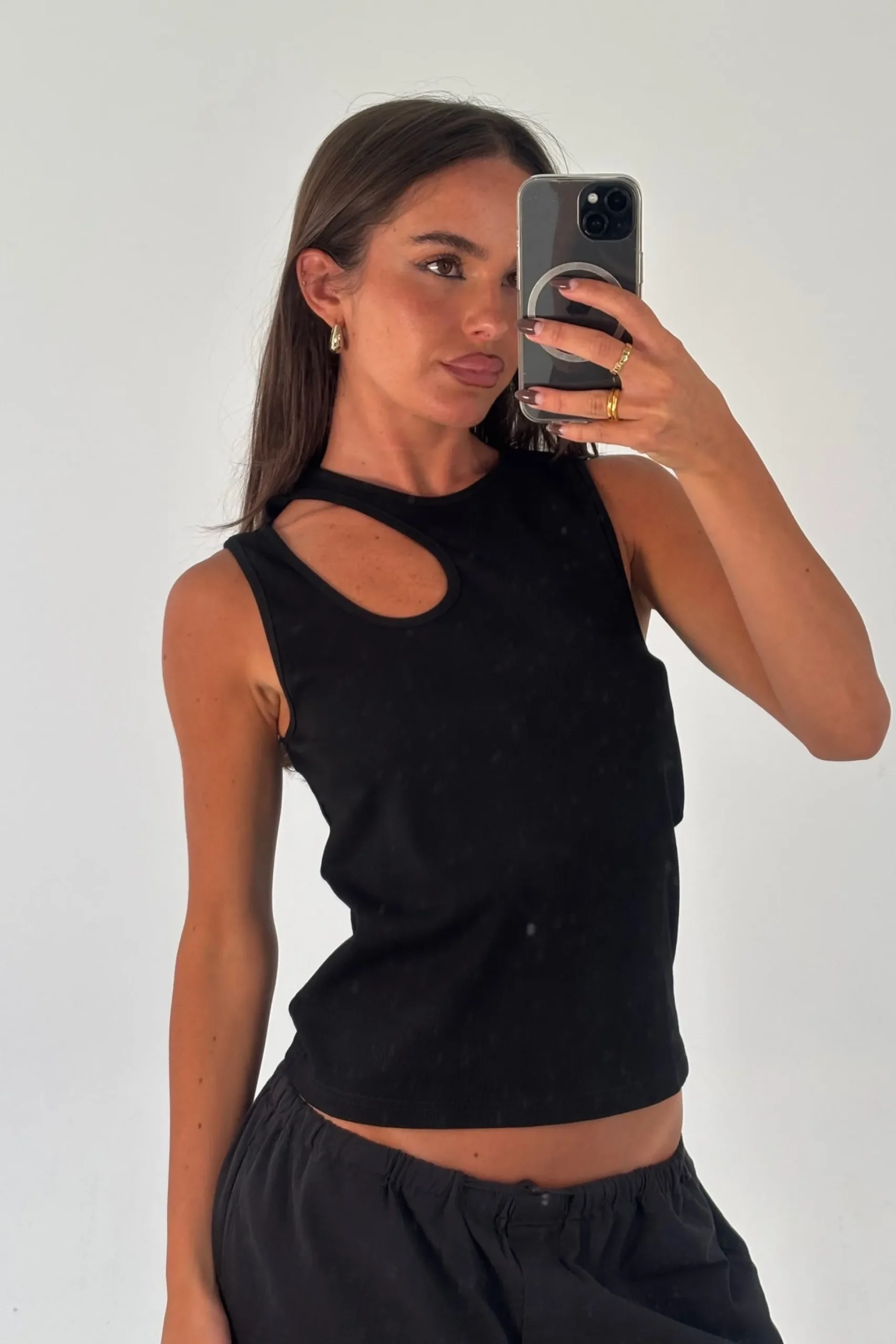 Veronika Tank Black