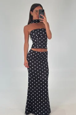 Viktoria Polk Dot Set Black