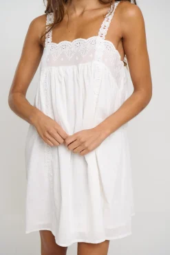 Wynter Lace Mini Dress White
