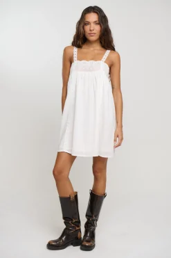 Wynter Lace Mini Dress White